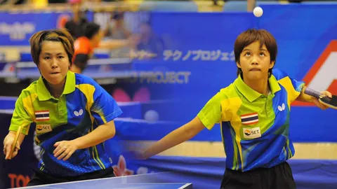 3 สาวลูกเด้งไทย รวมพลัง! ตบเหงียนคว่ำ 3-2 คู่ฉลุยชิงดำโกลเด้น แร็กเกต