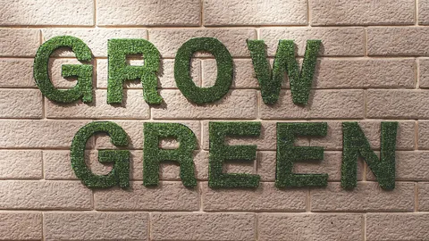 เก๋สุดๆ ทำตัวหนังสือด้วยหญ้าเทียม Grow green pattern