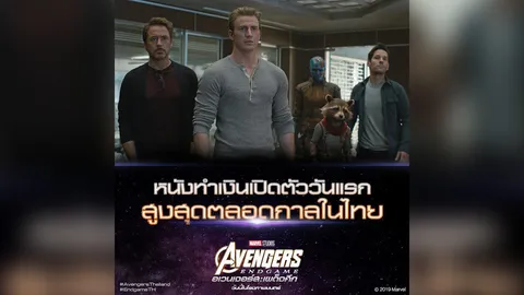 Avengers : Endgame รายได้พุ่งชั่วข้ามคืน