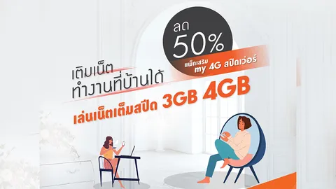 my by CAT จัดแพ็กเกจ Work From Home อินเทอร์เน็ตราคาประหยัดลด 50% ให้ทำงานที่บ้านได้