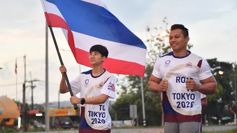 “เล็ก ชนาธิป” จอมเตะเหรียญทองแดงโอลิมปิก ร่วมวิ่งผลัดธงชาติไทย วันที่ 16