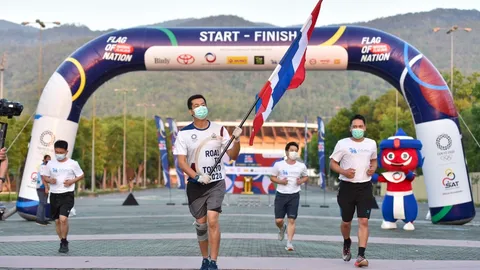 วิ่งผลัดธงชาติไทย ผ่าน 38 วัน เตรียมเปลี่ยนเส้นทางมุ่งหน้าสู่ภาคอีสาน 