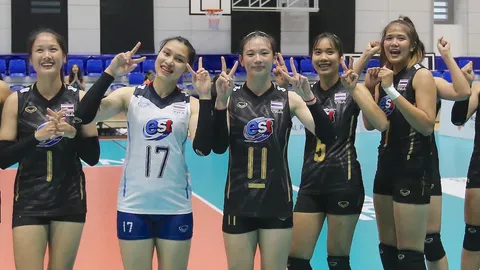 "วอลเลย์บอลหญิงไทย U20" ไล่ขยี้ "คาซัคสถาน" เข้ารอบรองฯ ศึกชิงแชมป์เอเชีย