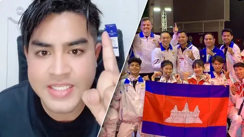 สวนชาวเน็ตไทย "ดาว TikTok เขมร" บอกชาติไหนไม่เต็มใจ ไม่ต้องมาแข่ง "ซีเกมส์ 2023"