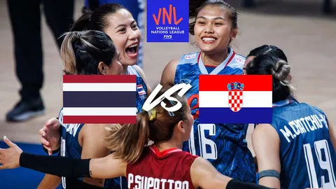 ช่องทางชมถ่ายทอดสดวอลเลย์บอลหญิง VNL 2023 ทีมชาติไทย VS โครเอเชีย เนชันส์ลีก 2023 สัปดาห์ 2 นัด 4