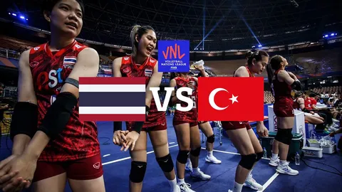 ช่องทางชมถ่ายทอดสดวอลเลย์บอลหญิง VNL 2023 ทีมชาติไทย VS ตุรกี เนชันส์ลีก 2023 สัปดาห์ 3 นัด 2