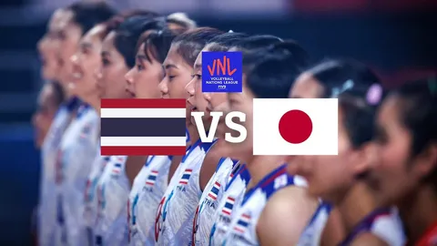 ช่องทางชมถ่ายทอดสดวอลเลย์บอลหญิง VNL 2023 ทีมชาติไทย VS ญี่ปุ่น เนชันส์ลีก 2023 สัปดาห์ 3 นัด 3