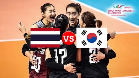 สถิติ 5 นัดหลังสุด วอลเลย์บอลหญิง "ทีมชาติไทย" VS "เกาหลีใต้" ชิงแชมป์เอเชีย 2023