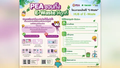 PEA ชวนทิ้ง "E-Waste" ให้ถูกที่