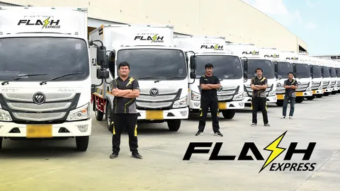 Flash Express เรียกความเชื่อมั่น ซื้อรถ 40 คัน รับพนักงานเพิ่ม 2 พันคน รองรับพัสดุวันละ 3 ล้านชิ้น 