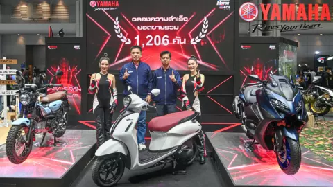 YAMAHA คว้าอันดับ 1 ขายมอเตอร์ไซค์ได้มากที่สุดในงาน Motor Expo 2023 