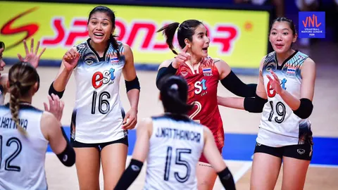 สรุปตารางคะแนน "VNL 2024" ล่าสุด หลัง "ตบสาวไทย" ฟอร์มเร่าร้อนอัดฝรั่งเศส ซิวชัยสองเกมติด