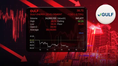 GULF ร่วงหนัก ทำจุดต่ำสุดรอบเกือบ 2 ปี หวั่นแผน PDP ใหม่กระทบ โบรกฯ มองเป็นโอกาสซื้อสะสม