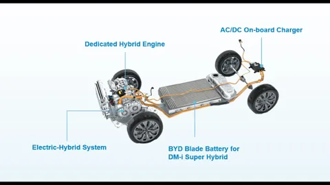 พลังงานผสม เครื่องยนต์บวกมอเตอร์ไฟฟ้า DM-i Super Hybrid เทคโนโลยีจาก BYD