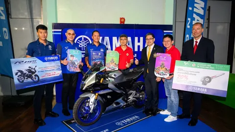 ยามาฮ่าร่วมงานแถลงข่าวเปิดจำหน่ายบัตรชม MotoGP 2024