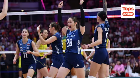 สนุกสุดมัน "โปแลนด์" บล็อกแน่น ตบชนะ "บราซิล" สูสี คว้าอันดับ 3 VNL 2024