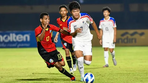 “ทีมชาติไทย U17” ถล่ม “ติมอร์ เลสเต” 6-0 นำเป็นจ่าฝูงกลุ่ม ชิงแชมป์อาเซียน 