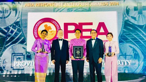 PEA คว้า 3 รางวัล Asia Responsible Enterprise Awards 6 ปีติดต่อกัน