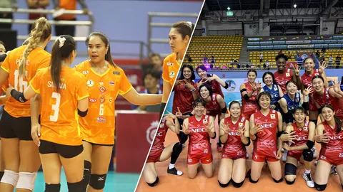 สรุป 4 ทีมเข้ารอบรองฯ วอลเลย์บอลสโมสรหญิงชิงแชมป์เอเชีย “โคราช” ลิ่วตัดเชือก NEC