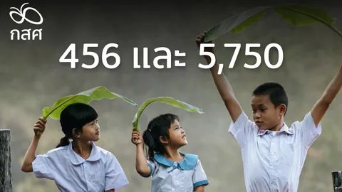 456 และ 5,750 คือจำนวนของเด็กและเยาวชนส่วนหนึ่งที่จะได้รับการช่วยเหลือด้านการศึกษา