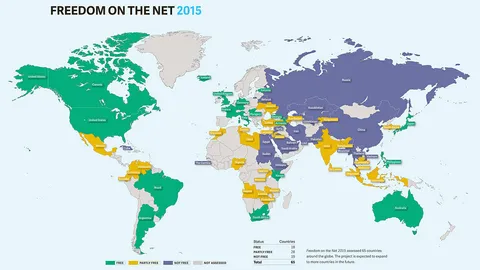 เสรีภาพอินเตอร์เน็ตลดลงทั่วโลก
