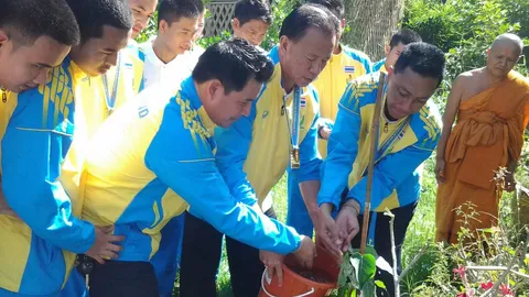 'ปลัดโหนก' นำทัพตะกร้อไทย 18 ปี แก้บนหลวงพ่อโบ้ย