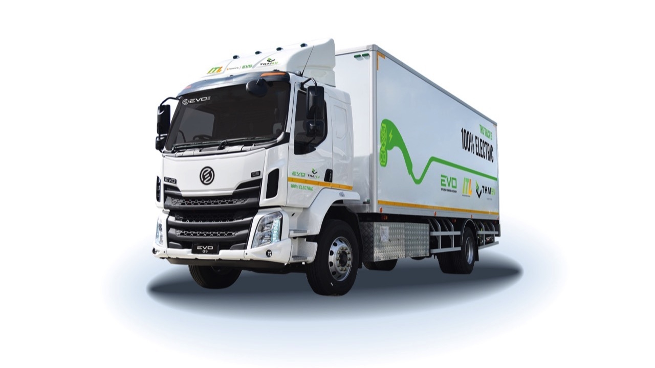 รถบรรทุกพลังงานไฟฟ้า EVO G9 TRUCK ชาร์จเต็ม วิ่งไกล 250-350 กิโลเมตร