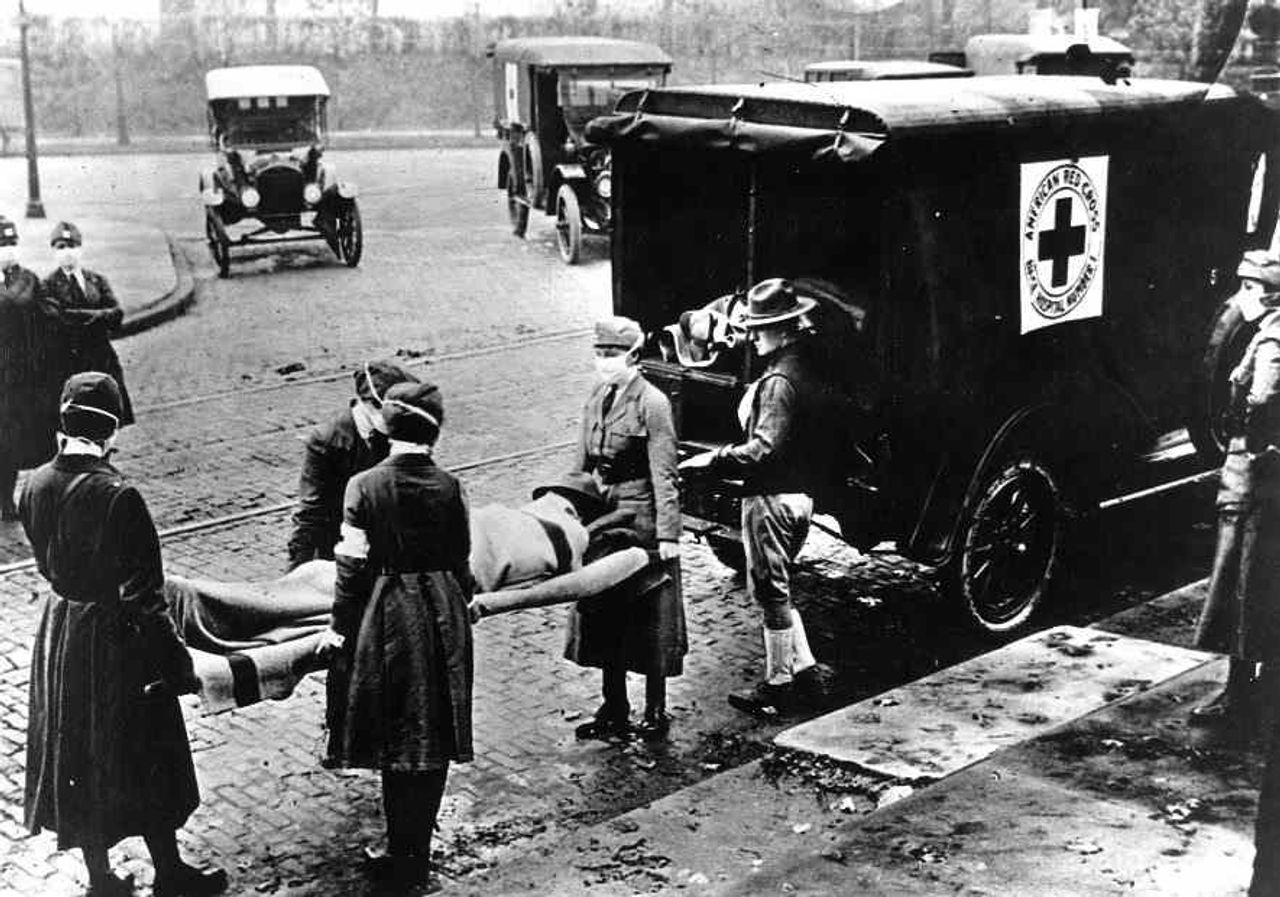 Spanish Flu ค.ศ.1918 ภาพจาก icrc.org