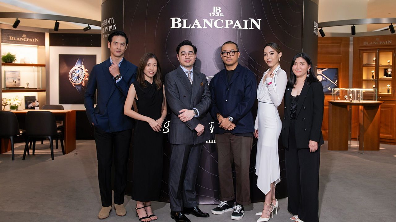 ของดี - กฤษณ์ ภีมะโยธิน เปิดตัว “Blancpain pop-up store” สุดหรูแห่งแรกในไทย พร้อมนำเสนอ นาฬิกา 4 คอลเลกชันหลัก โดยมี บรม พิจารณ์จิตร, วฤธ หงสนันทน์, ภัทรศยา ยงรัตนมงคล, ภคีพัธน์ รักตะบุตร และ สุธิมา เจียรกุล มาร่วมงานด้วย ที่ชั้น G เซ็นทรัล เอ็มบาสซี วันก่อน.