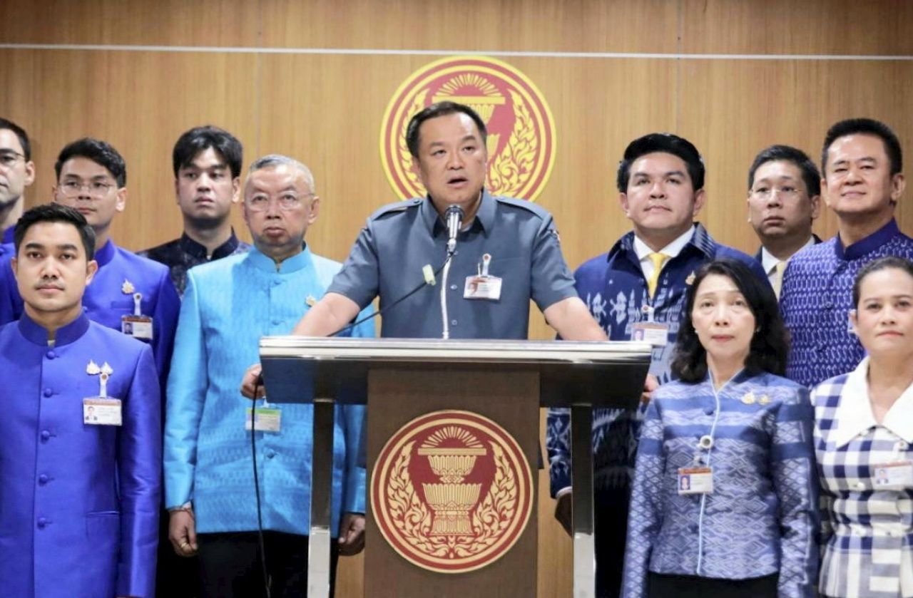 อนุทิน ชาญวีรกูล แถลงจุดยืนสนับสนุนแคนดิเดตนายกฯ พรรคเพื่อไทย