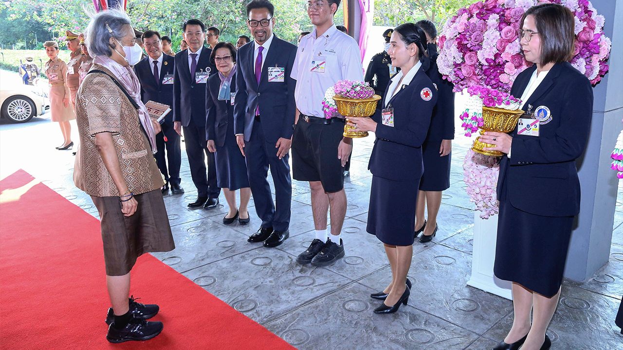 สมเด็จพระกนิษฐาธิราชเจ้า กรมสมเด็จพระเทพรัตนราชสุดาฯ สยามบรมราชกุมารี เสด็จฯไปทรงเปิดงาน International Students Science Fair 2025 ณ มหาวิทยาลัยมหิดล อ.พุทธมณฑล จ.นครปฐม เมื่อวันที่ 27 มกราคม.