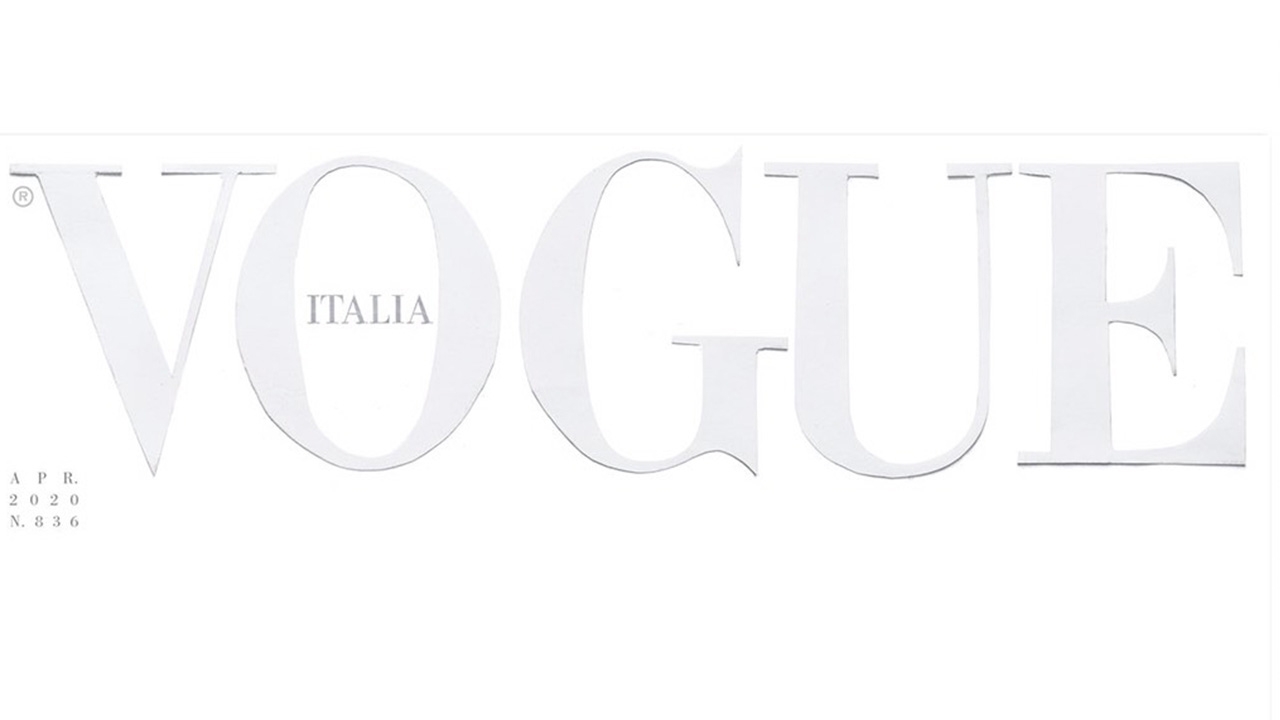 นิตยสาร Vogue Italia เผยภาพปก สีขาวล้วนเป็นครั้งแรกในประวัติศาสตร์