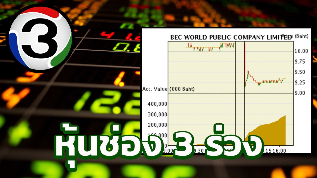 ออเจ้าช่วยด้วย! หุ้นช่อง 3 ดิ่งหนักเป็นประวัติการณ์รับขาดทุน 126 ล้าน