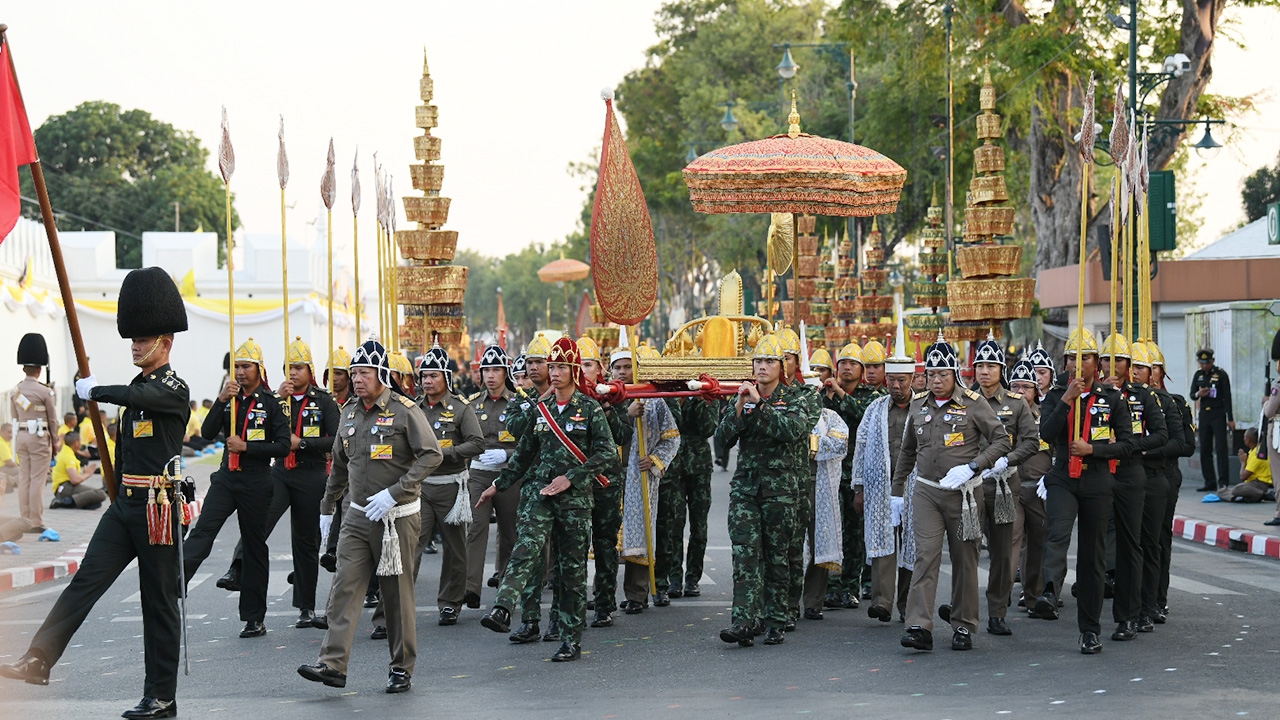 จัดซ้อมใหญ่ริ้วขบวนราบ เสด็จทางชลมารค 12 ธันวาคม