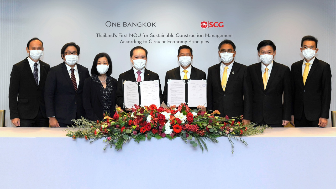 One Bangkok จับมือ SCG ก่อสร้างโครงการแบบยั่งยืนตามหลักเศรษฐกิจหมุนเวียน