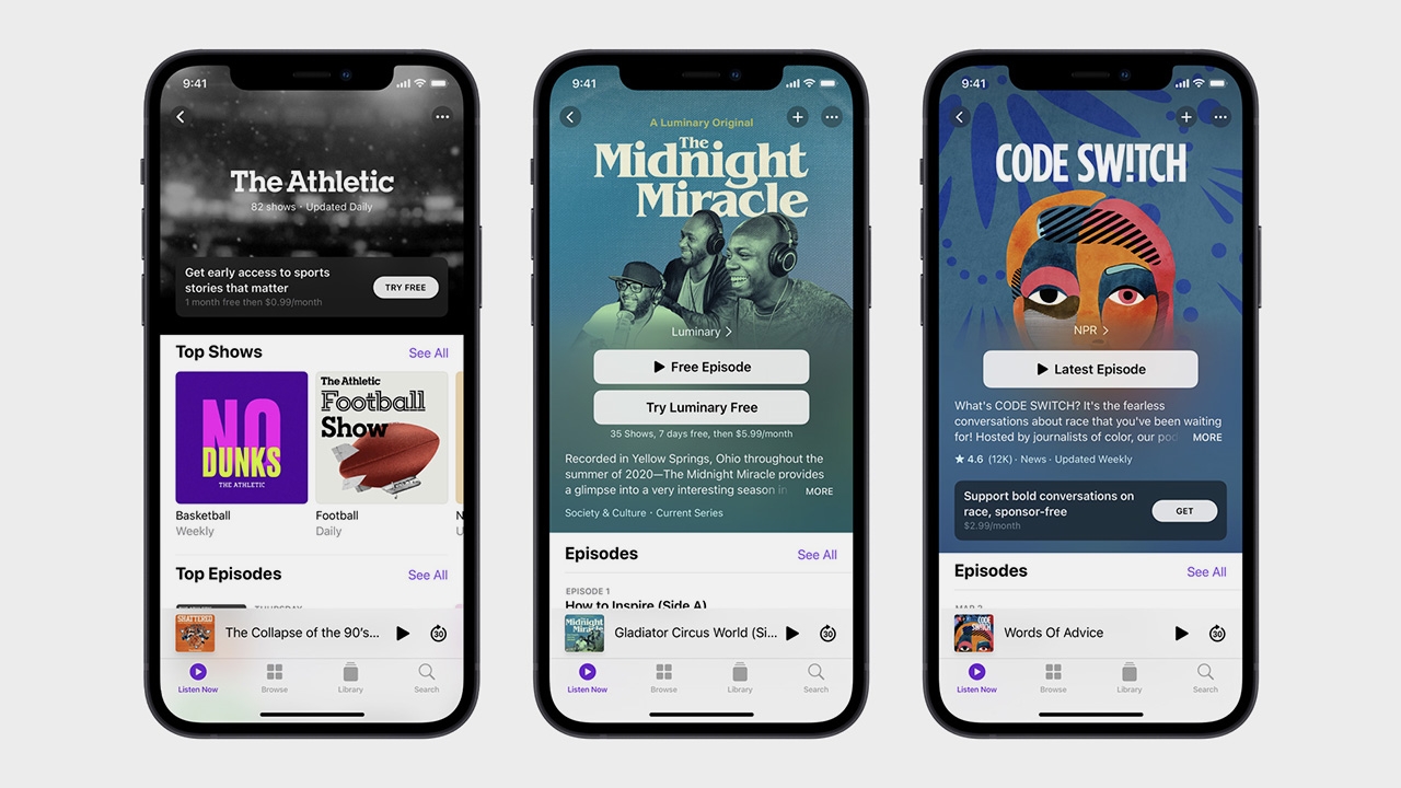 Apple Podcast พร้อมให้บริการระบบสมาชิก 15 มิถุนายนนี้