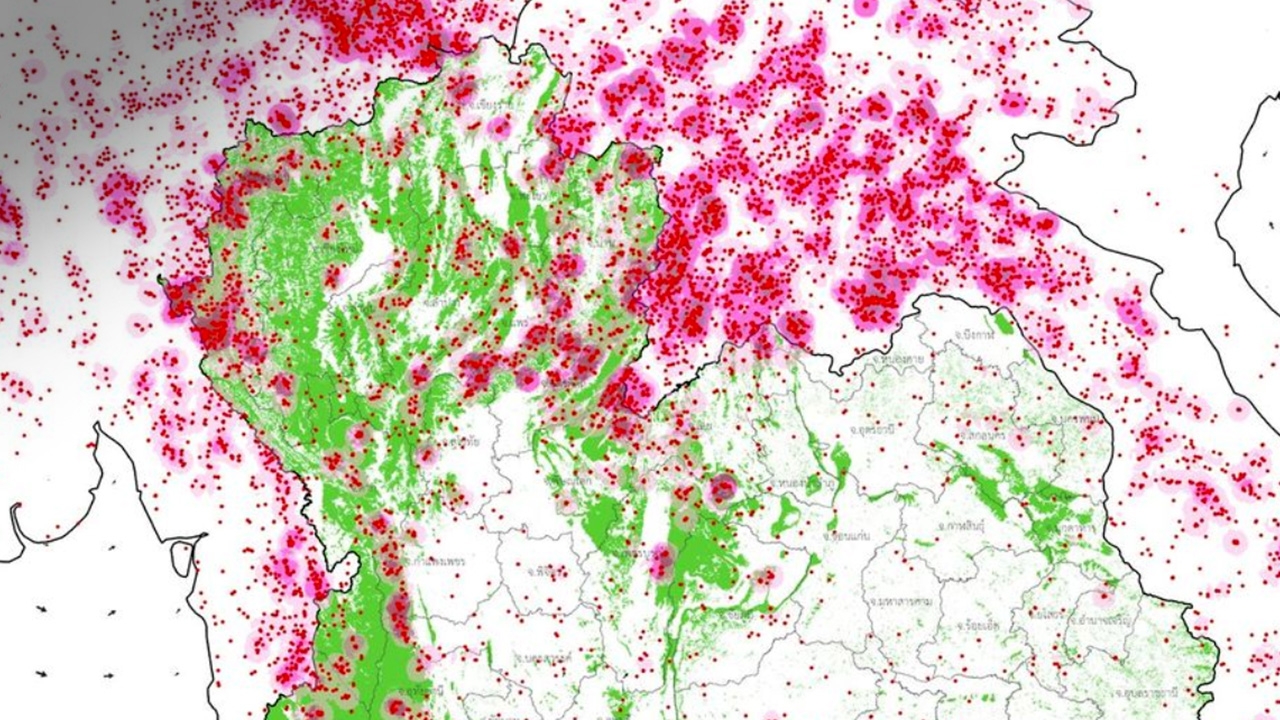 ร้อนเกินต้าน GISTDA เผยจุดความร้อนไทยวานนี้ พุ่งขึ้นกว่าเดิม 4.3 พันจุด
