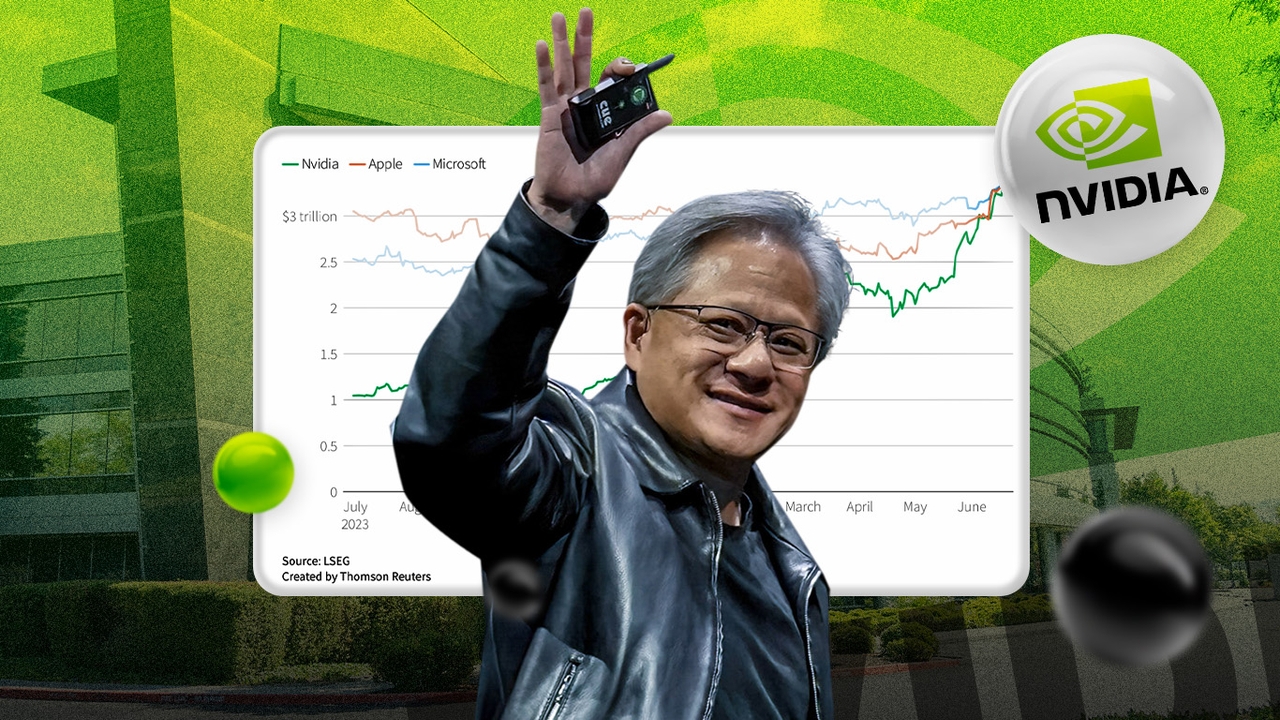 Nvidia โค่น Microsoft ขึ้นแท่นบริษัทที่มีมูลค่าสูงที่สุดในโลก