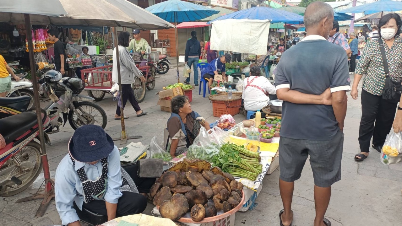 ตลาดอุทัยธานีคึกคัก ผักหวานเห็ดป่ามีขายเพียบ ทำรายให้ชาวบ้านหาของป่าเป็นอย่างดี