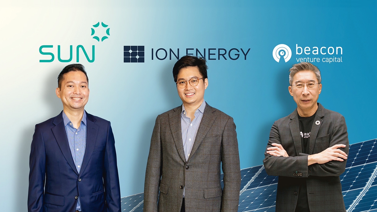 บีคอน วีซี ร่วมกับ SUN Group ลงทุน Series A ใน ION Energy สตาร์ทอัพพลังงานโซลาร์สัญชาติไทย 