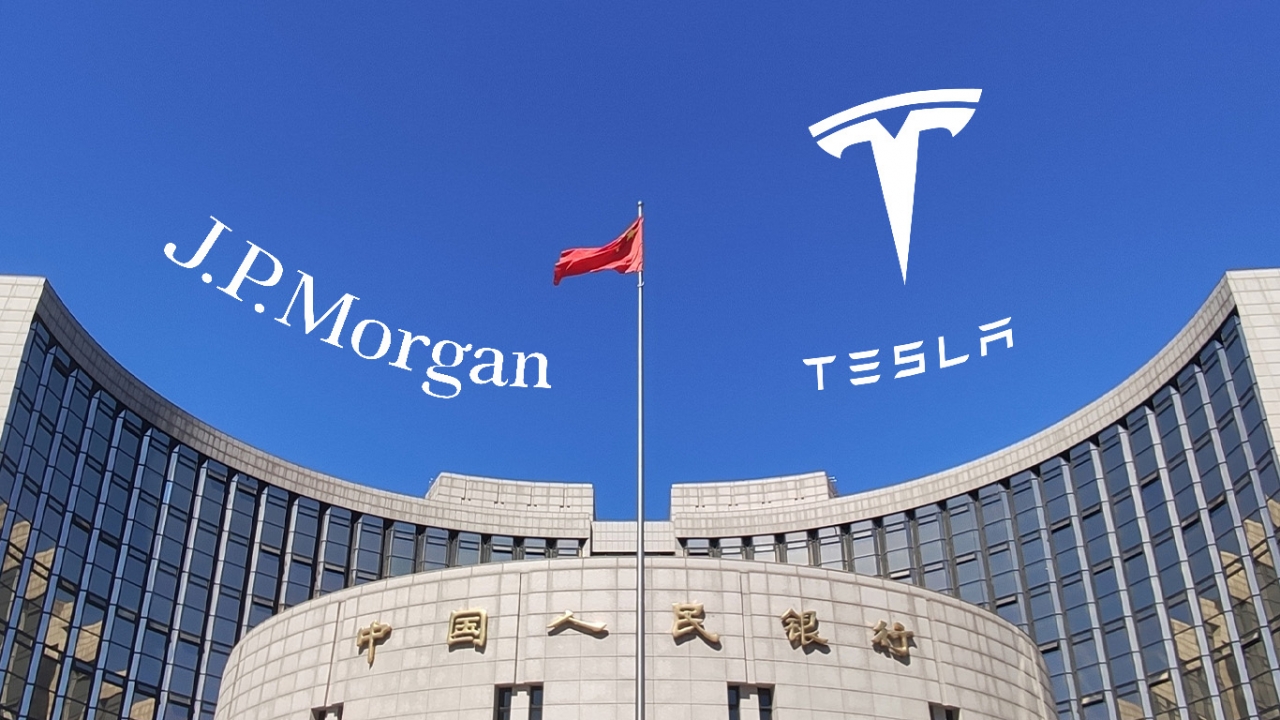 แบงก์ชาติจีน ประชุม JP Morgan-Tesla เรียกความเชื่อมั่นนักลงทุน