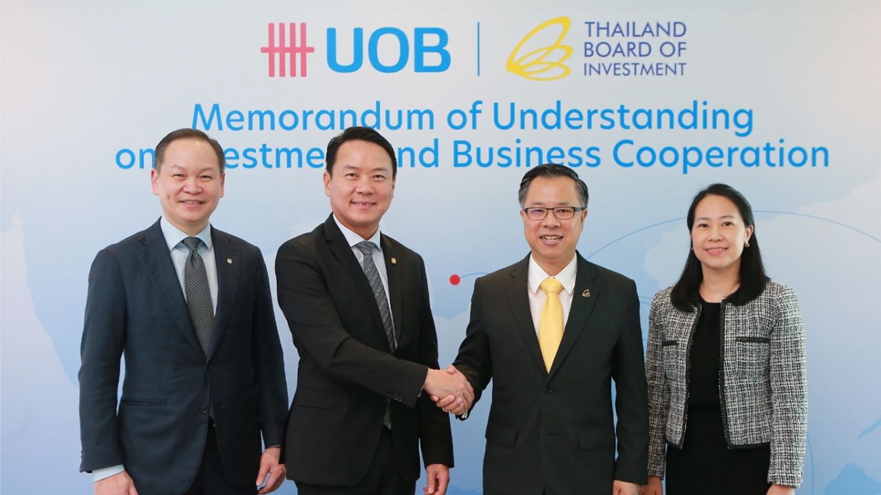 UOB จับมือ BOI ดึงทุนนอกเข้าไทย ทุนไทยไปนอก เผยค่าแรงแพง ไม่ใช่ปัญหา คนไทยพร้อม โครงสร้างพร้อม