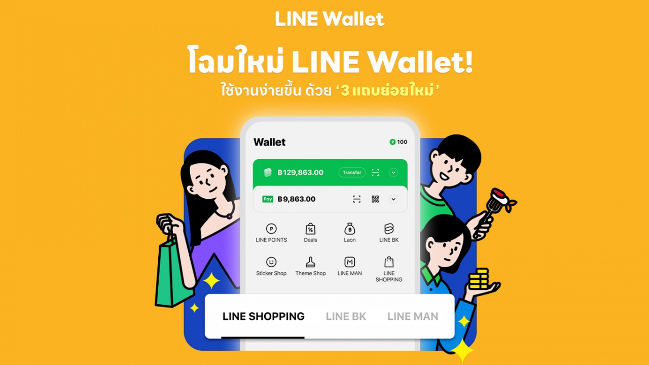 LINE Wallet ปรับโฉมใหม่รวม ช็อป-กิน-จ่าย ในปุ่มเดียวให้คนไทยใช้ชีวิตสะดวกยิ่งขึ้น