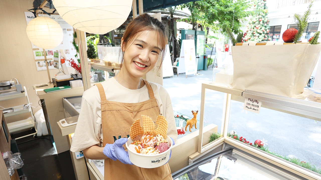 Molly Ally ไอศกรีม Plant based จากโปรเจกต์จบป.โทสู่การมีหน้าร้านที่ยอดขายไม่ธรรมดา