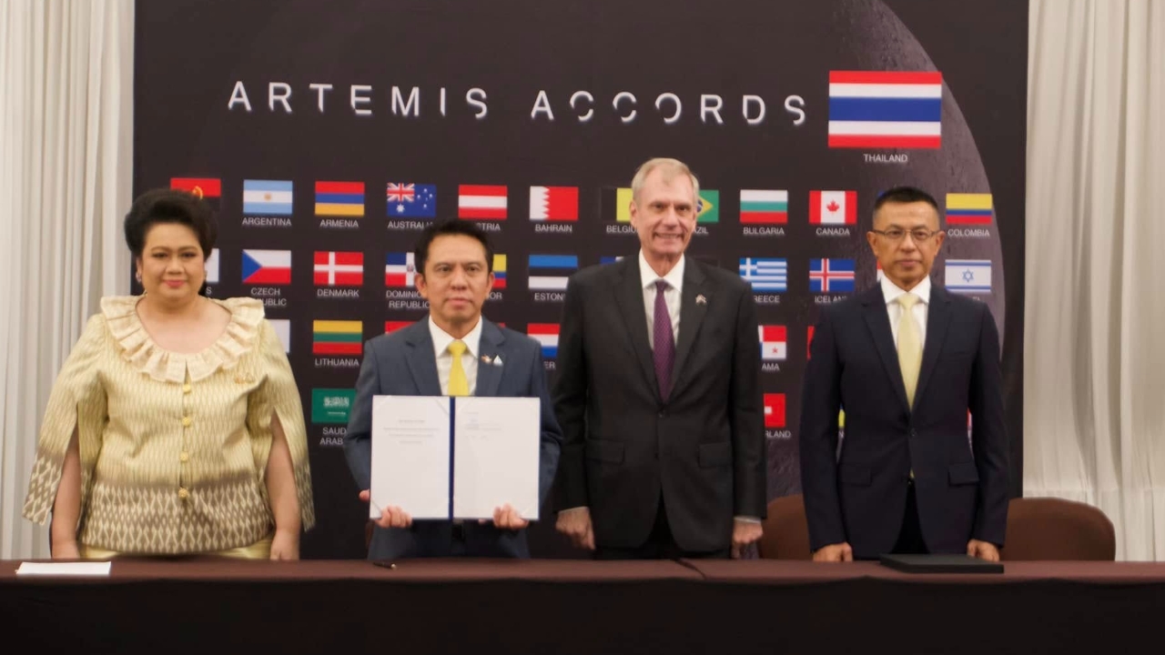 “ศุภมาศ” นำลงนาม Artemis Accords ชี้ คือก้าวสำคัญของไทยสู่เวทีอวกาศระดับโลก